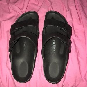 black worn birkenstocks